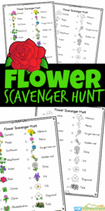 flower scaenger hunt
