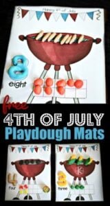 4th of july playdough mats