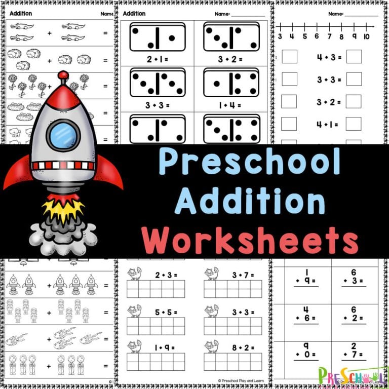 Download Free Preschool Addition Worksheets pdf