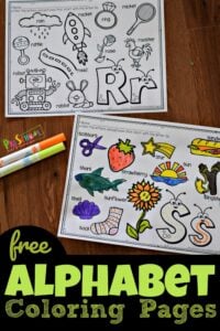 alphabet coloring pages