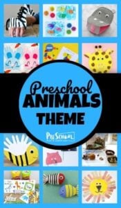 Animal Preschool Theme - So many fun, creative and unique crafts, printables, math, and literacy activities to help preschoolers learn with an animal theme #preschool #themes #preschool