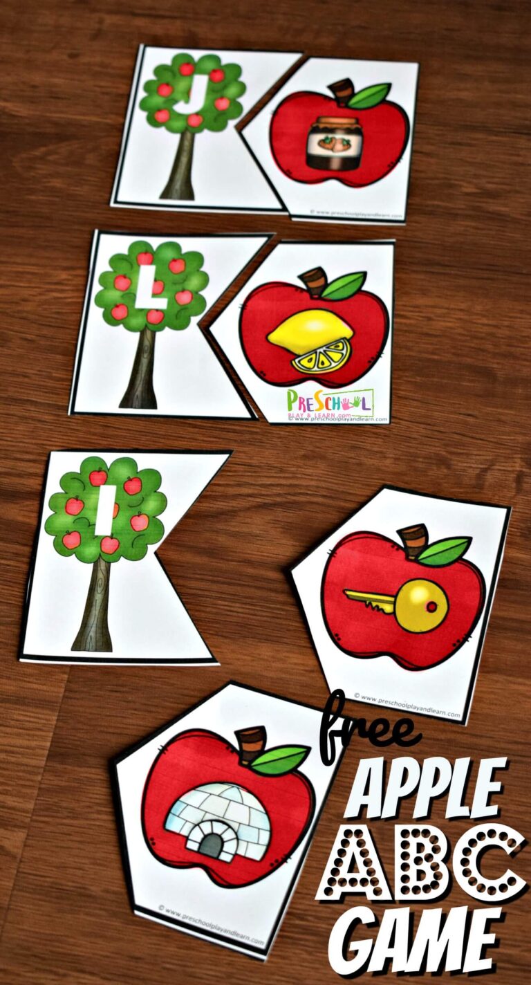 FREE Printable Apple ABC Game