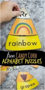 candy corn alphbaet phonics puzzles