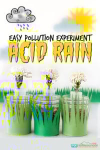 earth day science pollution experiment for kids