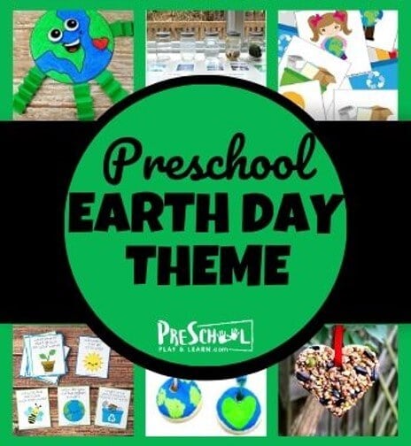 earth day theme for preschoolers with lots of clever, educational activites