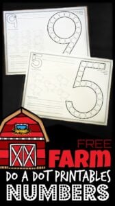 farm do a dot printables numbers