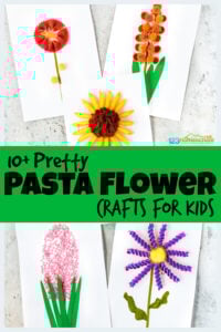 pastas Flower Crafts for Kids