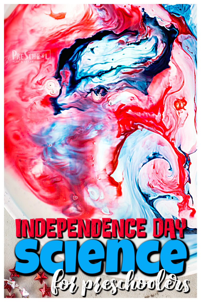 Magic Milk 4th of July Science Experiments