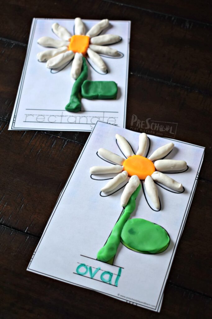 These printable free playdough mats are a fun, hands on math activity for preschoolers.