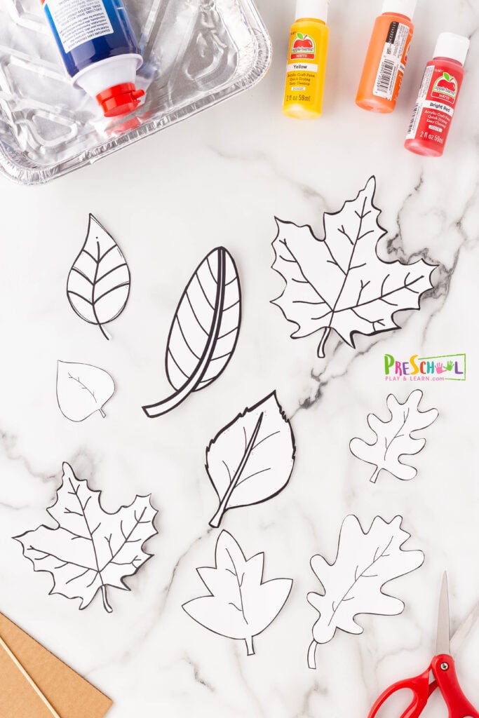 free printable leaf template