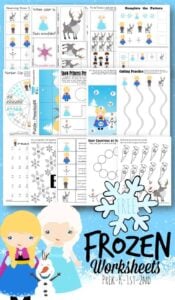 frozen worksheets