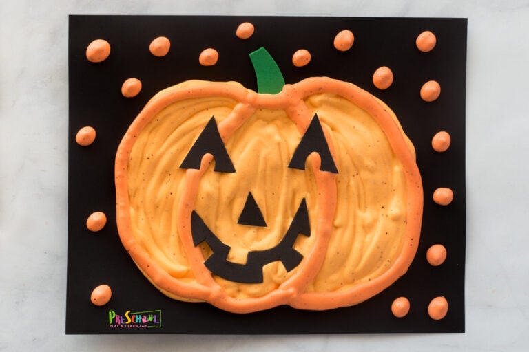 Scented Pumpkin Puffy Paint Craft for Fall