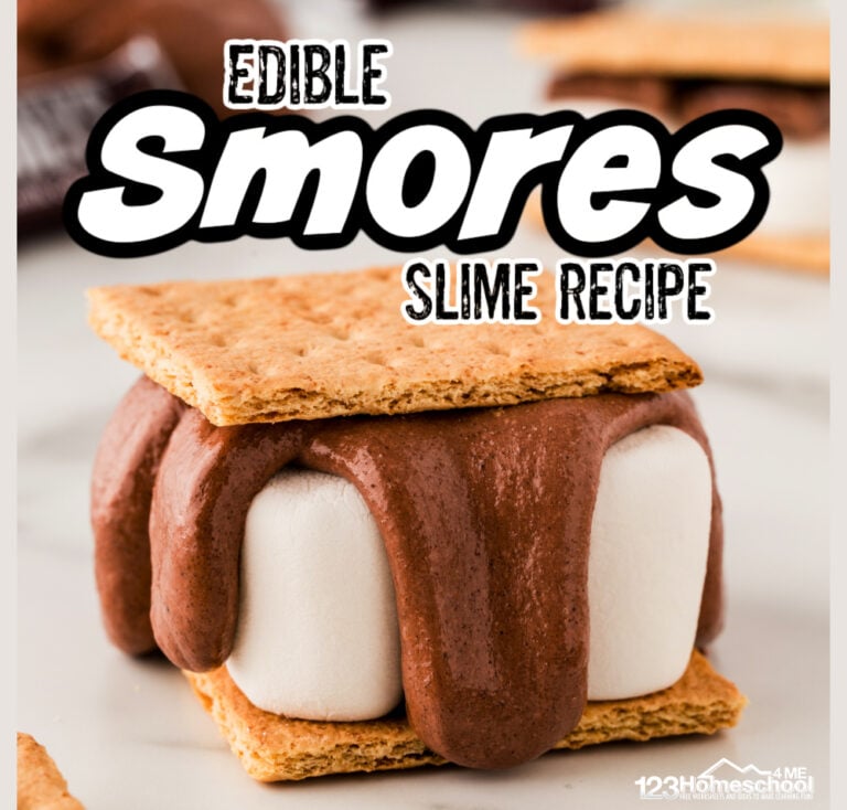 Edible SMORE Chocolate Slime Recipe with Marshmallows