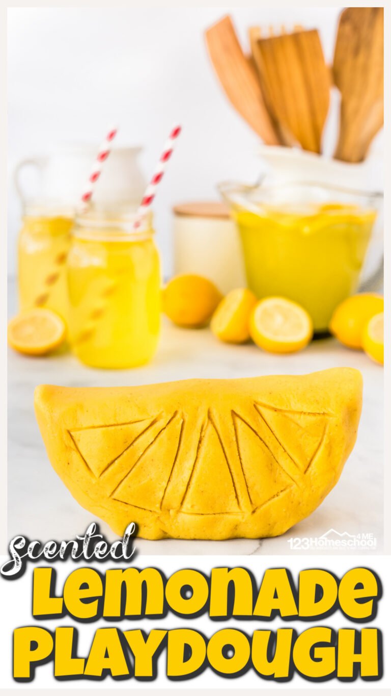 Scented Lemonade Playdough Recipe for Summer