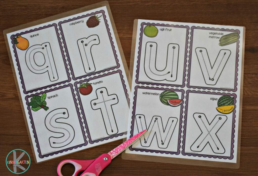 FREE Lower case Alphabet Letters Trace & Erase Cards