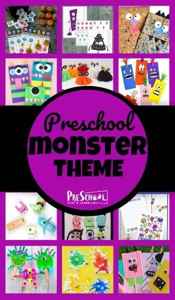 Learn all about monsters with your preschooler using this Monster Preschool Theme! Your kids will love these engaging activities, printables, and crafts.