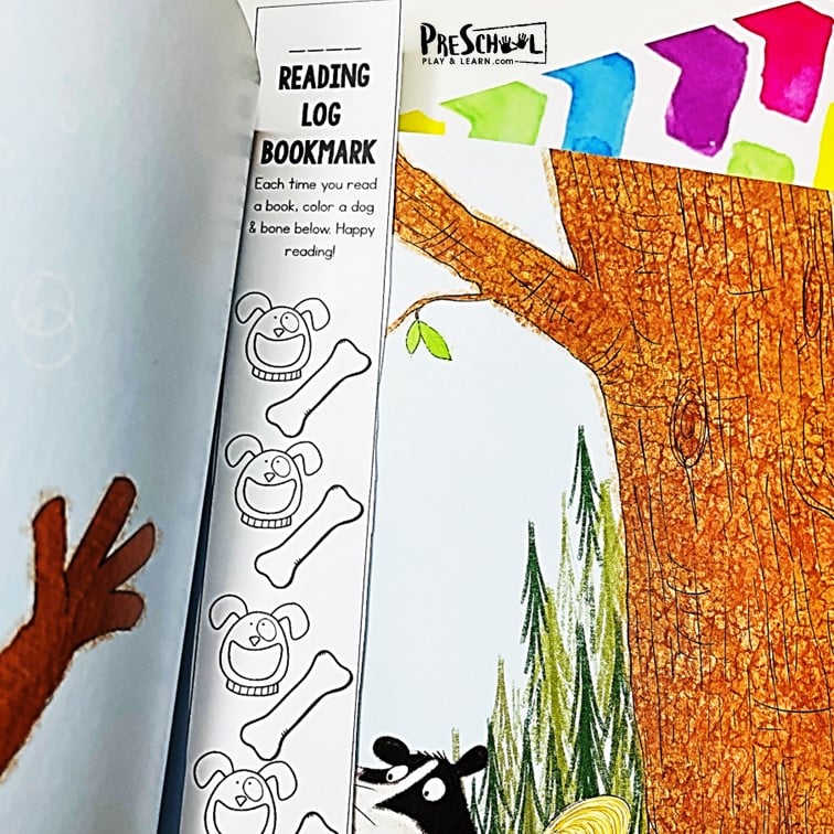 FREE Puppy Reading Log Printable Chart and Bookmark