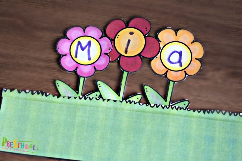 This is such a fun spring or summer name recognition activity.