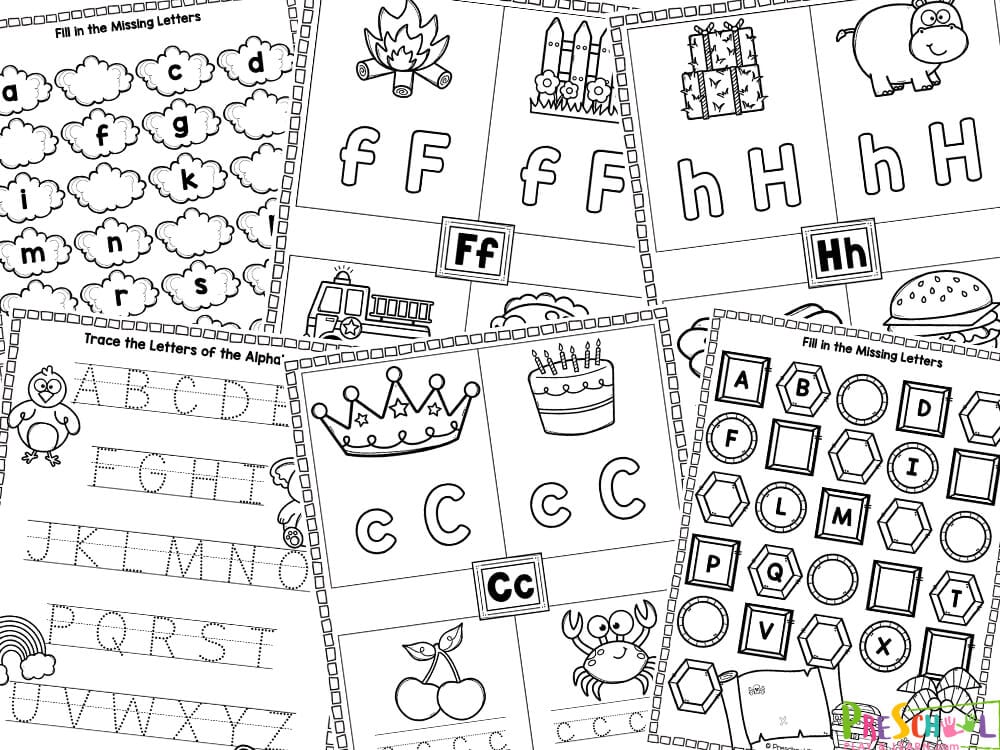 Nursery english alphabets worksheets