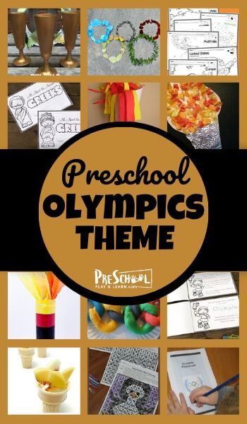 Olympics Preschool Theme - so any fun clever olympic printables, olympic activities for preschoolers, olympic crafts, math and more!