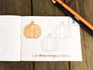 Get your little ones excited about counting to 20 with our adorable free printable Fall Counting Book, featuring fun fall clipart like acorns and pumpkins, perfect for toddlers and preschoolers to color and learn!