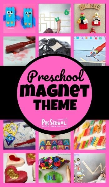 Learn about magnets for kids by using fun, engagin preschool magnet activity ideas in our magnet theme! We have lots of magnet printables and magnet activities for preschoolers, toddlers, kindergartners, and grade 1 students. Now you can do more than just dive into a magnet experiments for kids, you can have a interactive day or week of learning with magnets!