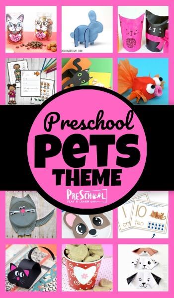Learn all about dogs, cats, and other pets with your preschooler using this Pets Preschool Theme! Your kids will love these engaging activities, printables, and crafts.