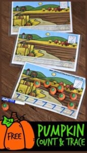 FREE Pumpkin Candy Count and Trace