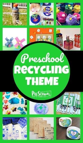 Study recycling with your preschooler using this Recycling Preschool Theme! Your kids will love these engaging recycling activities for preschoolers that will teach them about the importance of recycling to protect our earth. We have recycling printables and crafts. Use these recycling for preschoolers ideas with toddler, pre-k, and kindergarten age students.