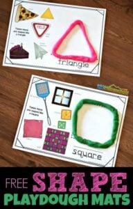 Shape Playdogh Mats
