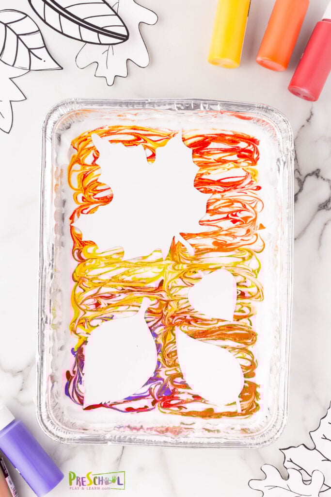 shaving cream painting