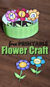 flower name craft for preschoolers