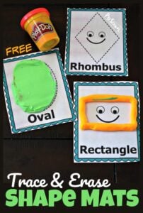 Trace and Erase Shape Mats