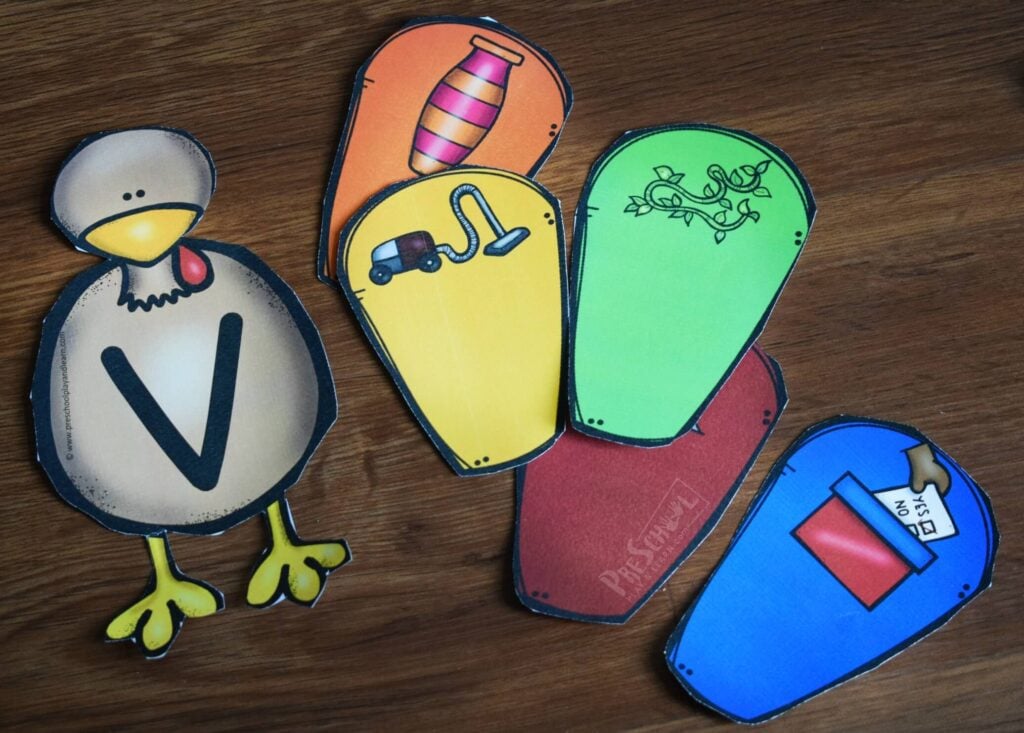 Turkey Alphabet activity for preschoolers and kindergartners