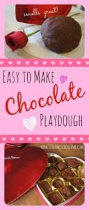 valentines day chocolate playdough recipe