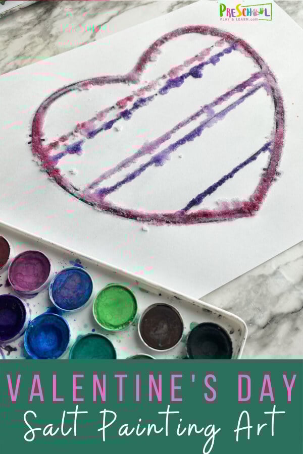 Valentines Day Salt Painting Activity