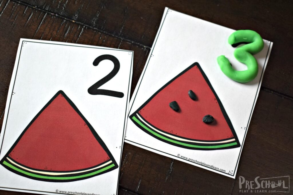 Fun, educational watermelon activity for preschoolers
