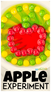 skittle apple experiment