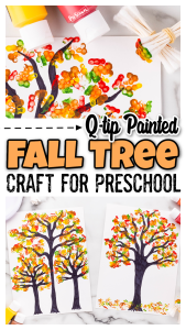 Looking for an adorable and enjoyable autumn tree craft for preschoolers? Check out this delightful q-tip painted tree! This simple yet striking technique guarantees beautiful results, making it the perfect fall trees preschool art projects for little hands. Your kids will love creating their very own colorful masterpiece!