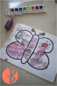 letter b is for butterfly preschool craft
