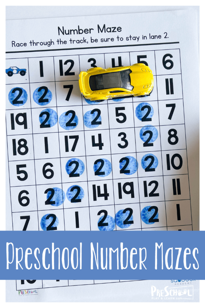 If you are looking for a fun number activity for preschool kids look no further than these free printable numbers mazes. Mazes are my daughter's favorite. Plus, there has to be a reason why they are on every single child's menu, they are timeless and universally loved. This numbes math games for preschoolers is perfect for working on numbers 1-5 with toddler, preschool, pre-k, and kindergarten age students.   Simply download pdf file with number activity for preschoolers and you are ready to play and learn!