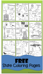 free us state coloring pages