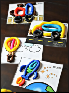 Transportation Playdough Ma